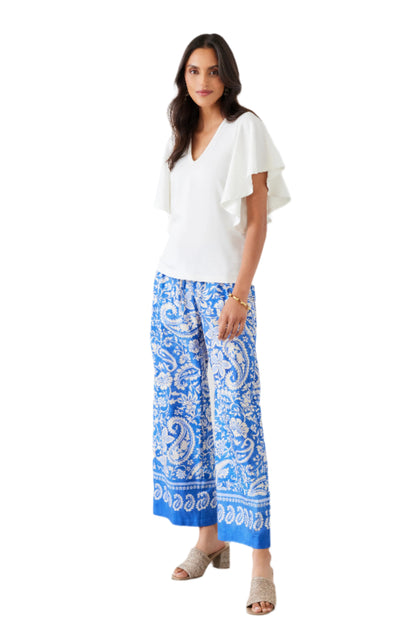 Flutter Sleeve Top - White