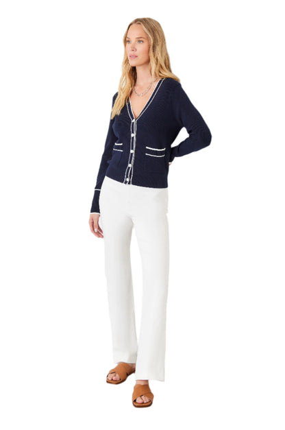 Pintuck Pant - White