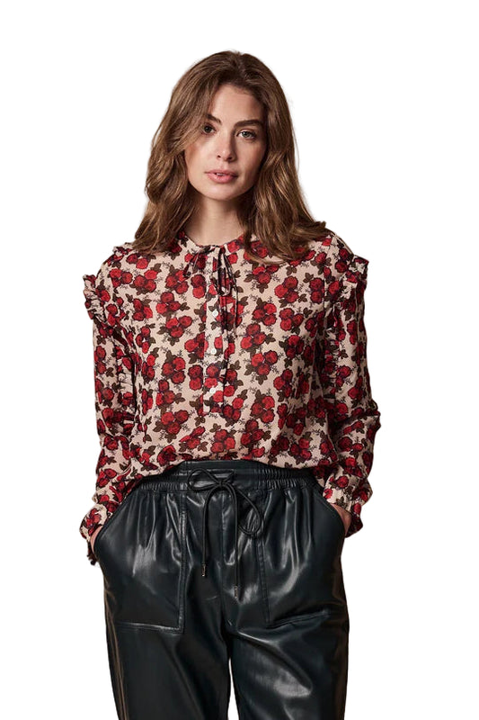 The Robyn Shirt - Red Rose