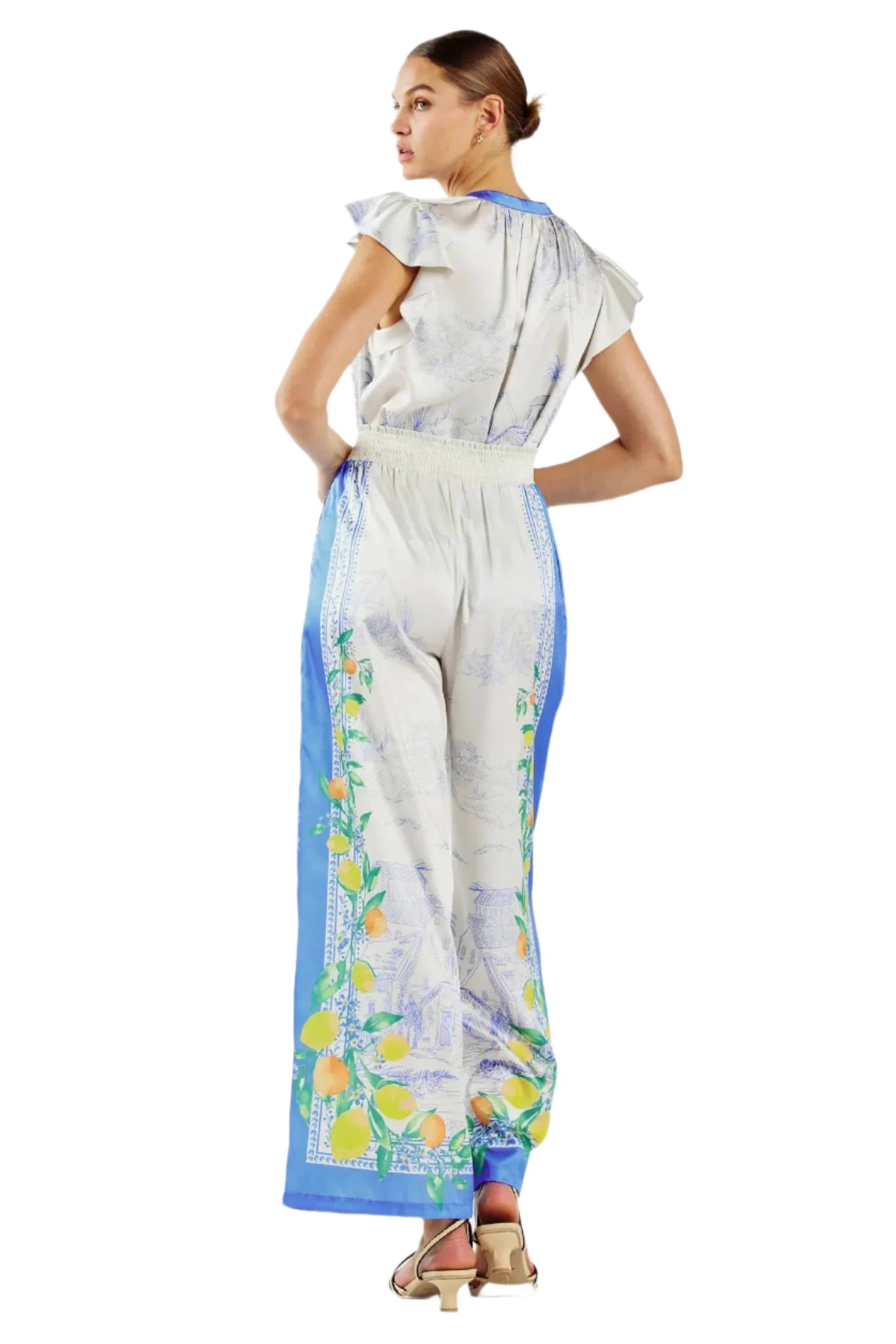 Lemon Garden Pants Blue