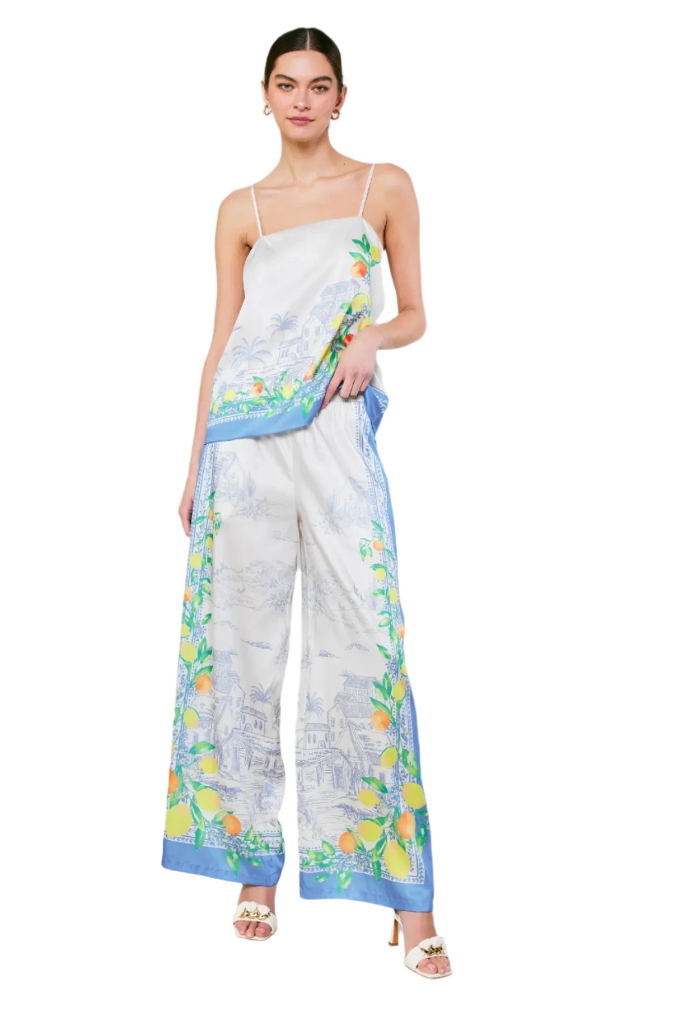 Lemon Garden Pants Blue