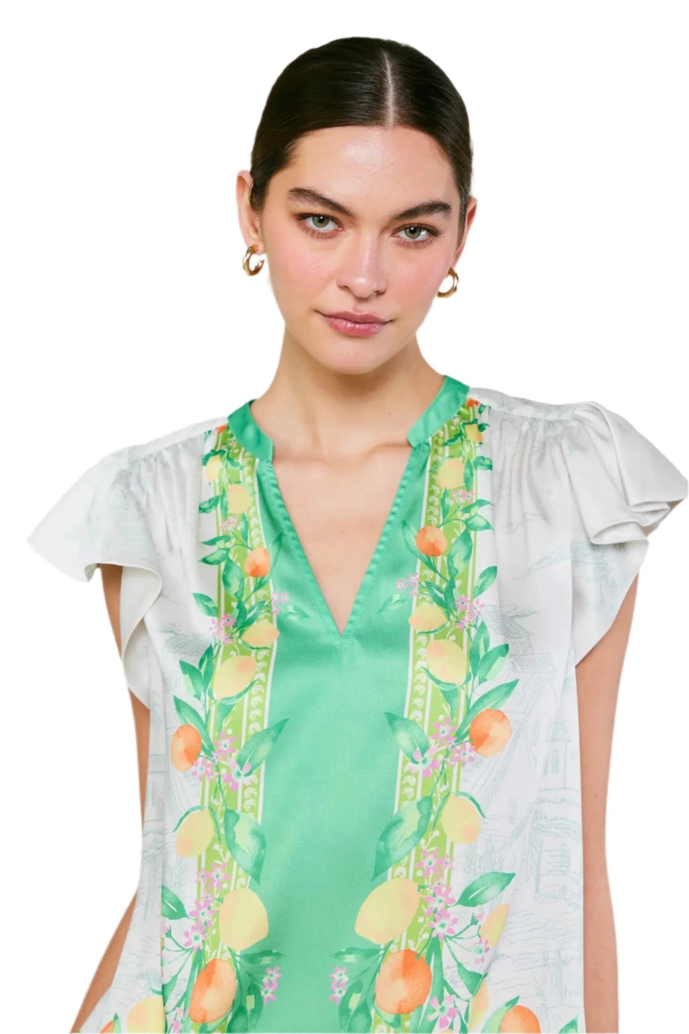 Lemon Garden Blouse Green