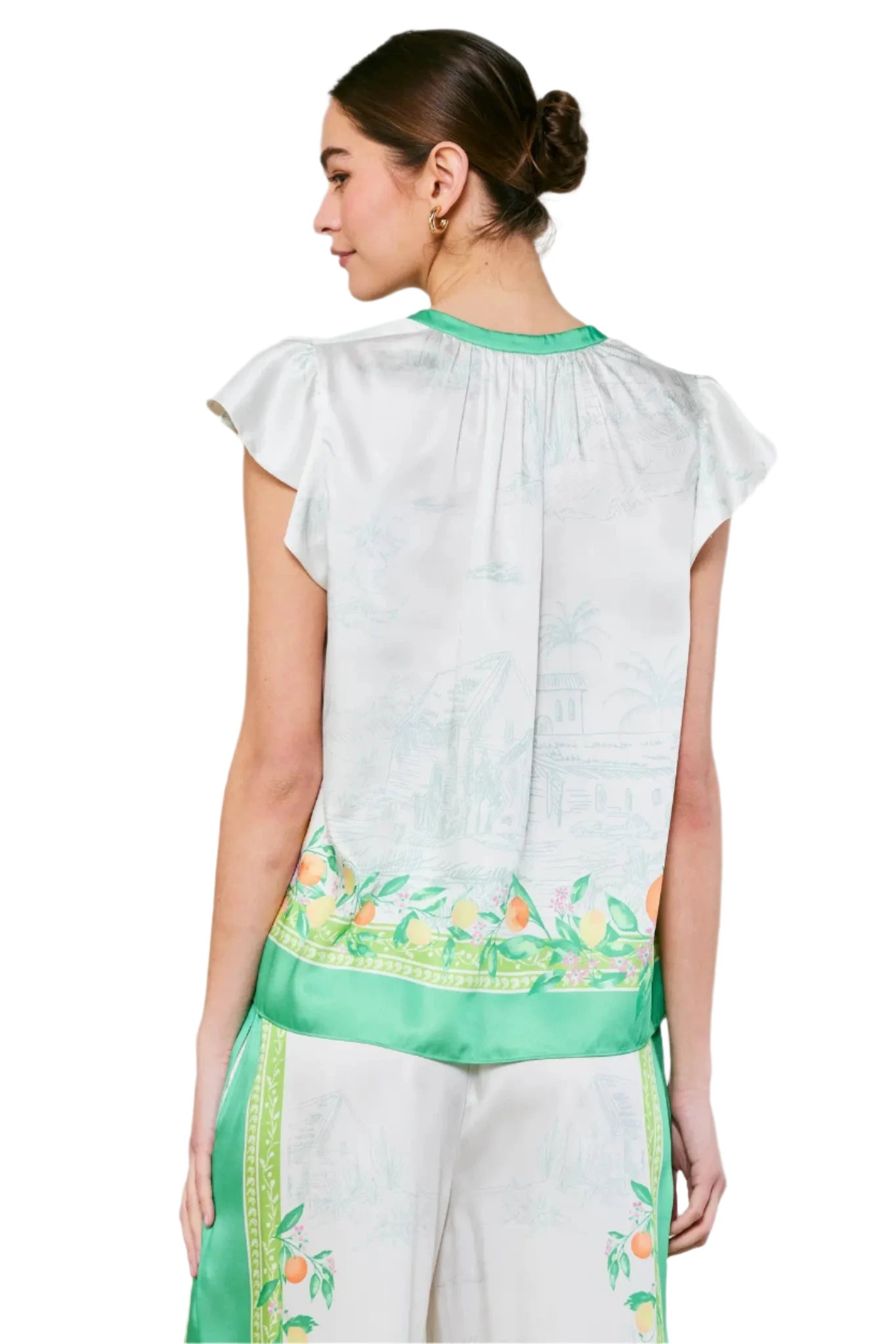 Lemon Garden Blouse Green