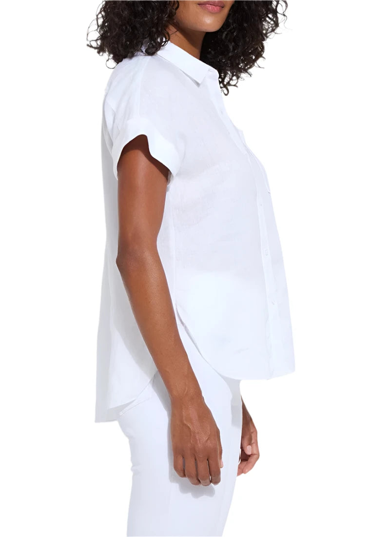 Lyla Linen Shirt - White