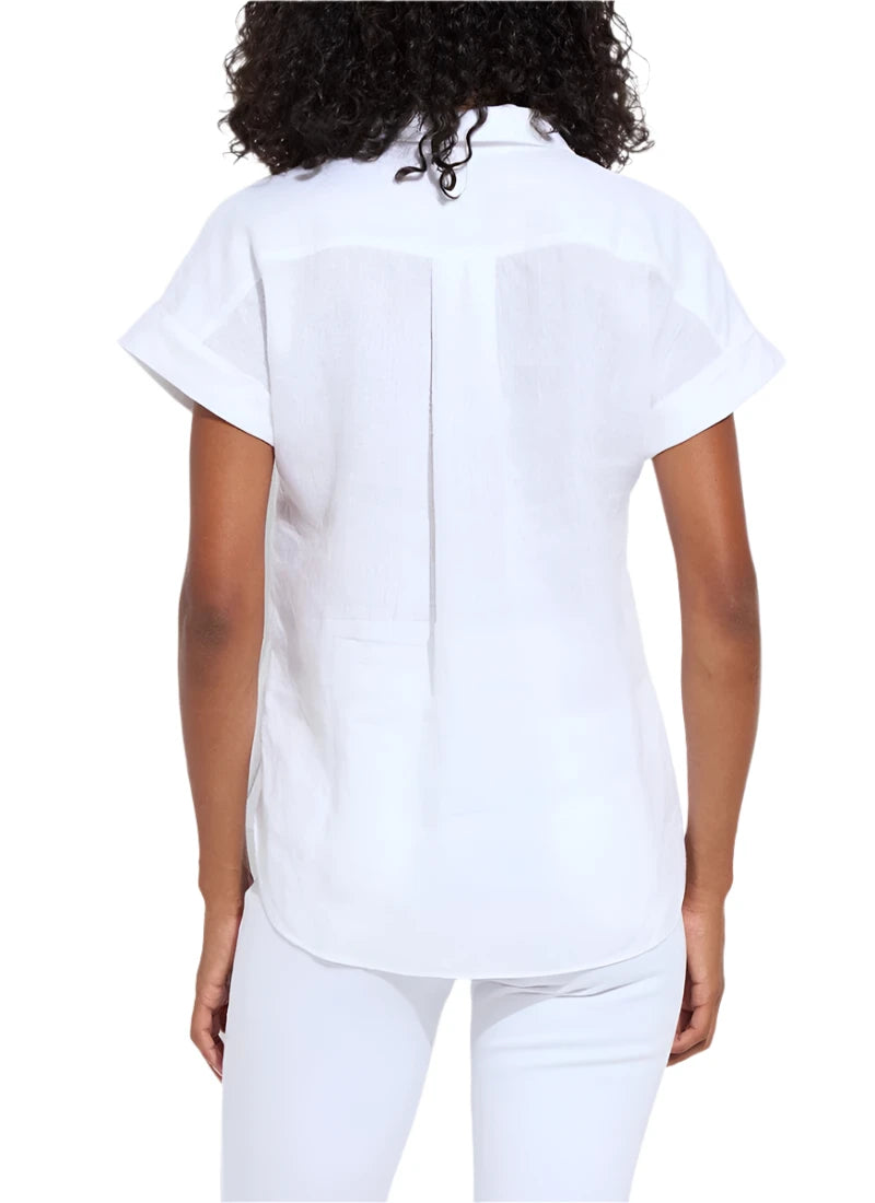 Lyla Linen Shirt - White