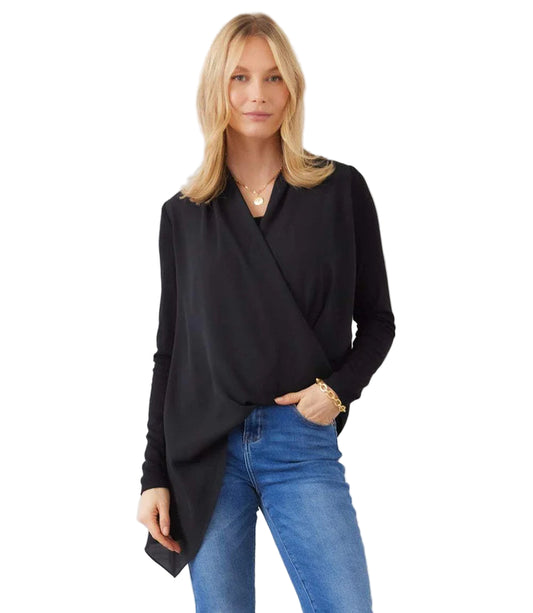 Layer Wrap Top - Black