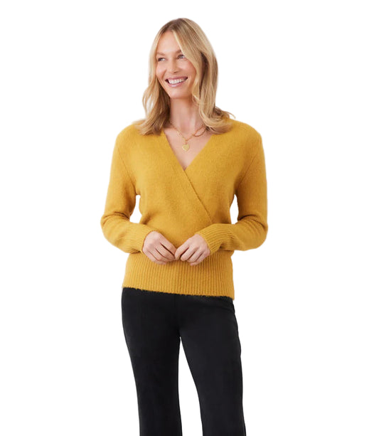 Wrap Sweater - Gold