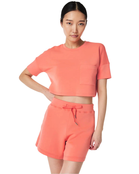 AirEssentials Pocket Tee - Sunset Peach