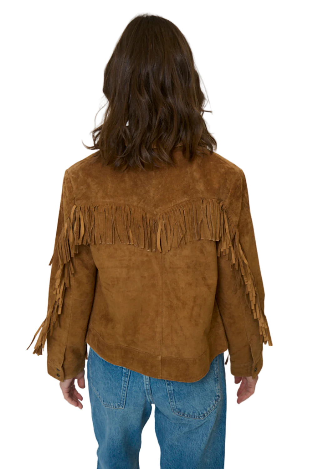 Atlas Suede Fringe Blazer