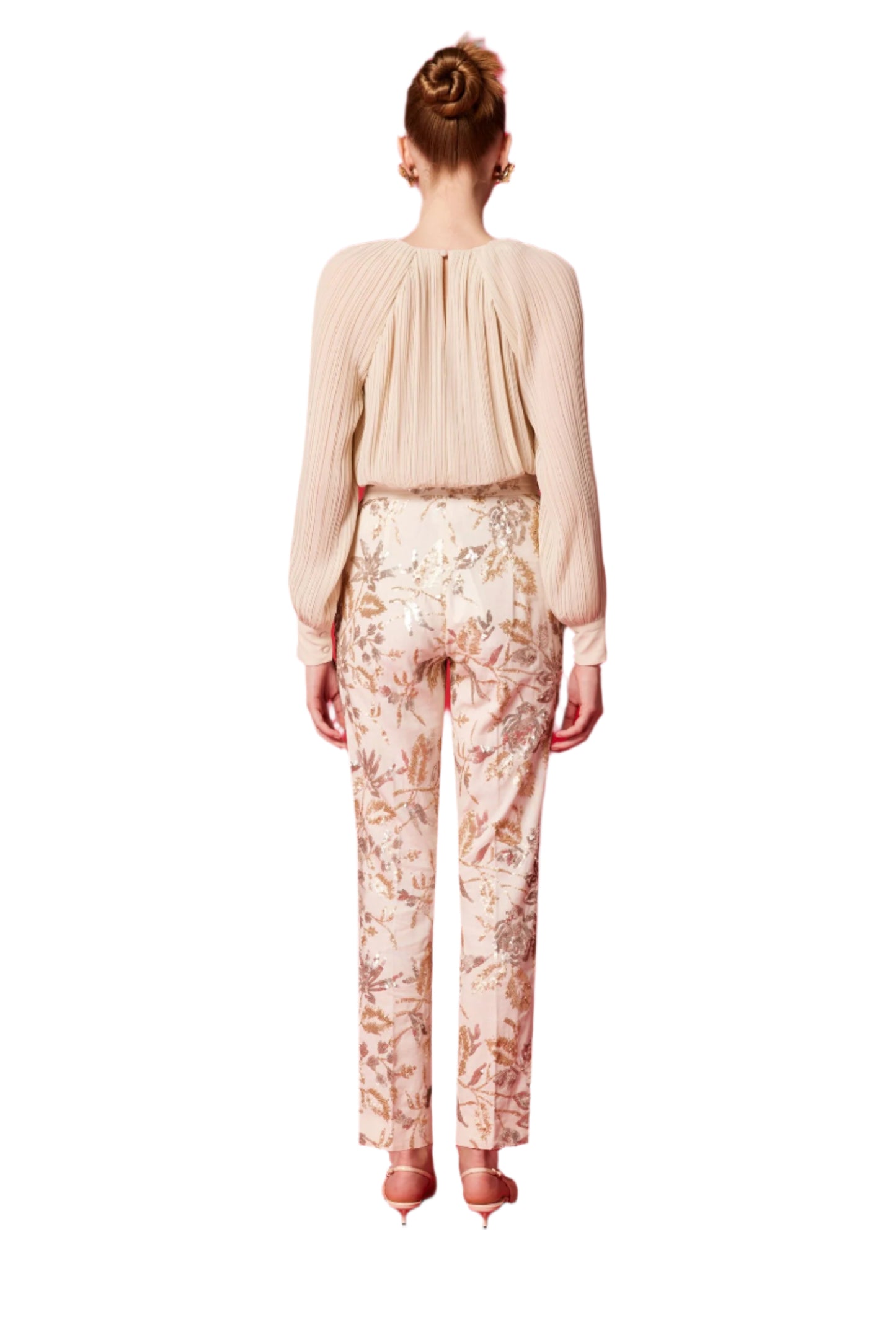 Blouse with Trousers - Ecru