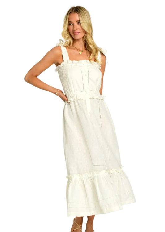 Deenie Dress - Egret