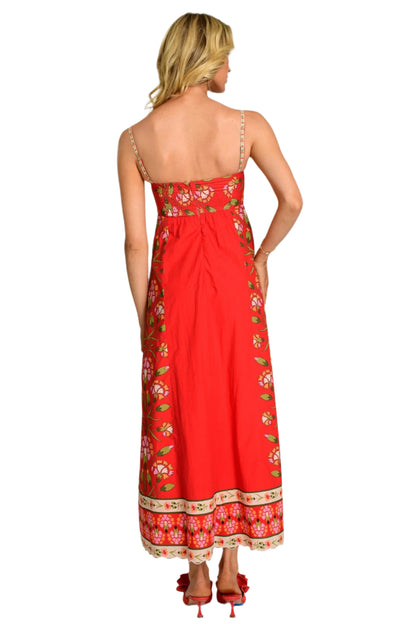 Annalisa Dress - Indian Flower Poppy