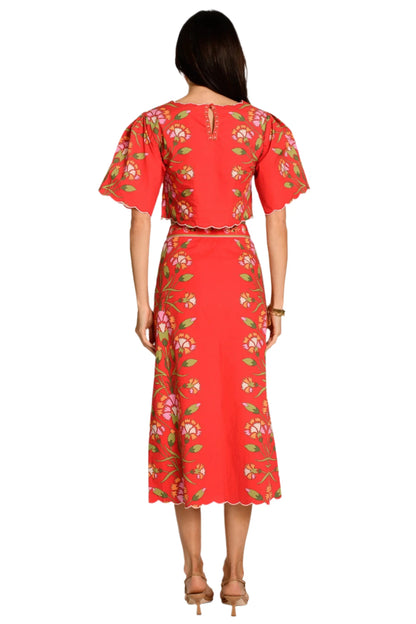 Paloma Top - Indian Flower Poppy