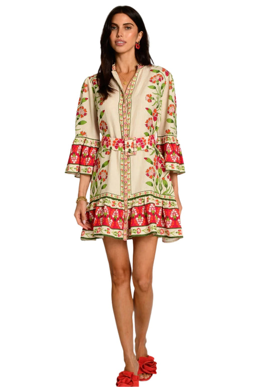 Frances Dress - Indian Flower Poppy