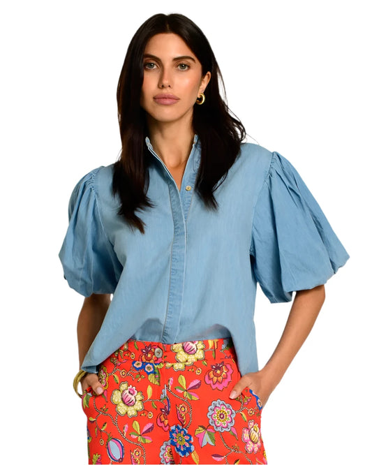 Edie Top - Chambray
