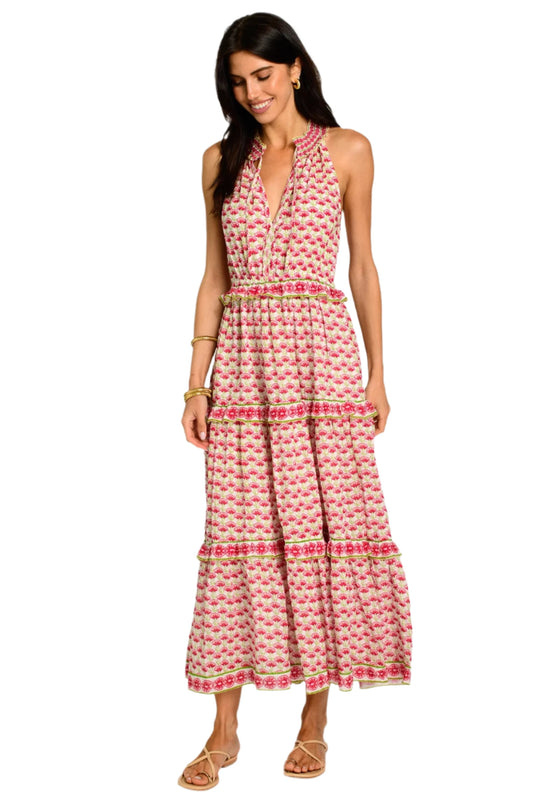 Ava Dress - Fan Flower