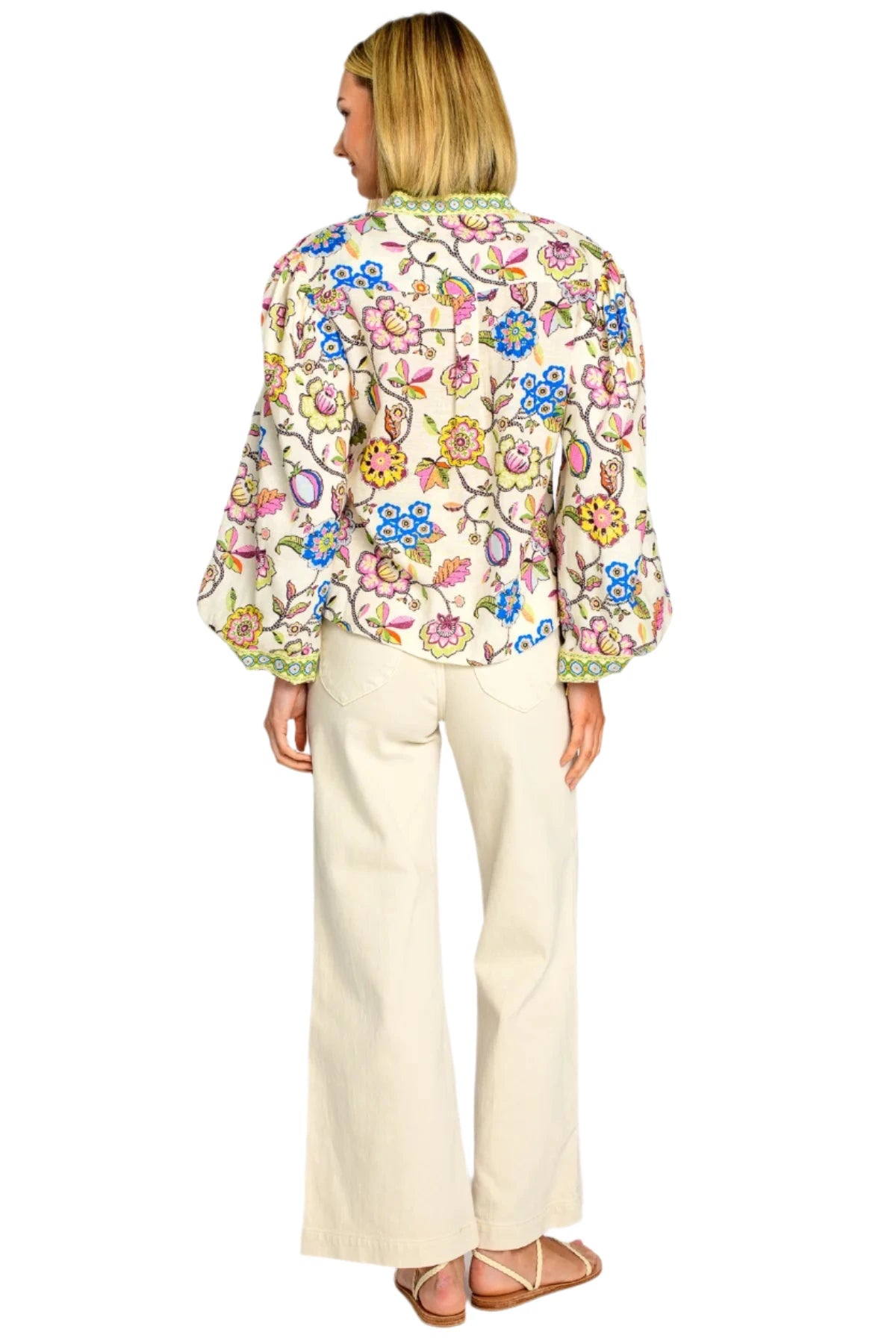 Emily Top - Spring Flower Ivory