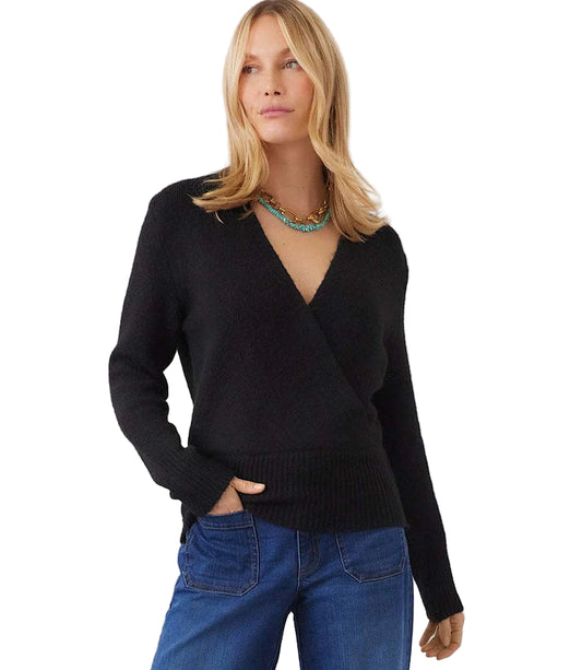 Wrap Sweater - Black