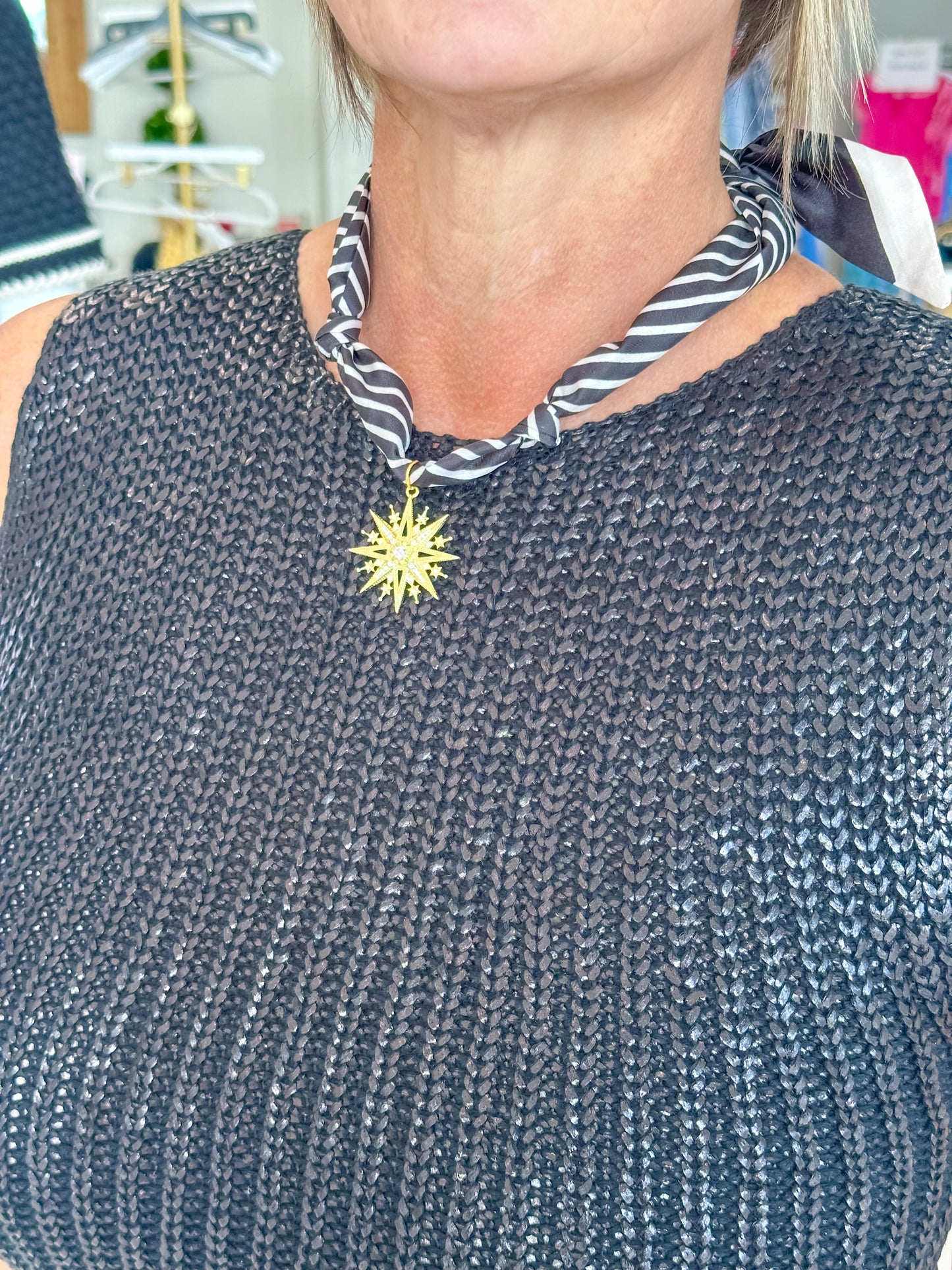 Scarf Necklace - Starburst