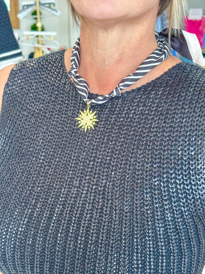 Scarf Necklace - Starburst