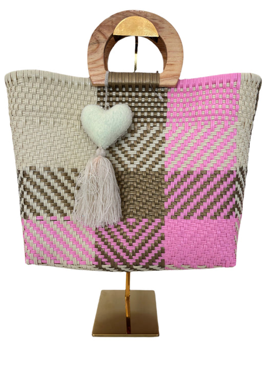 Wooden Handle Tote