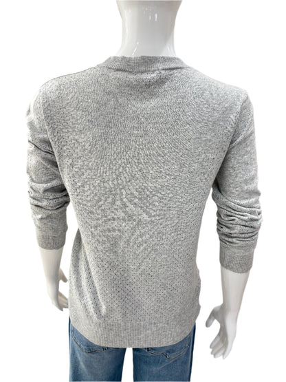 Rowan Perforated Crew Top - Tin