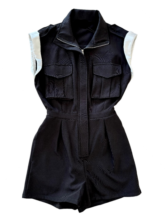 7882 Romper - Black