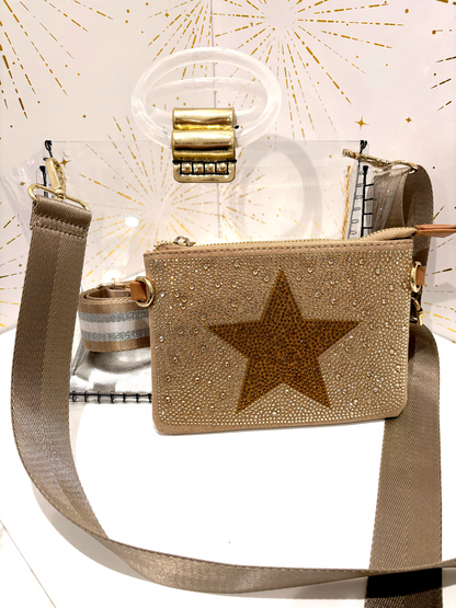 Vintage Havana | Molly Clear Purse Gold