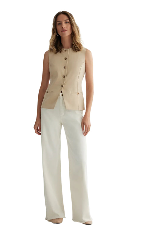 Vest with Pockets - Sand