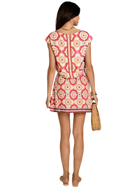Marina Mini Skirt - Trellis Pink