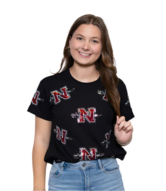 Nicholls Scattered Sequin Tee