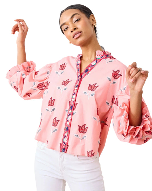 Rosalita Blouse - French Pink
