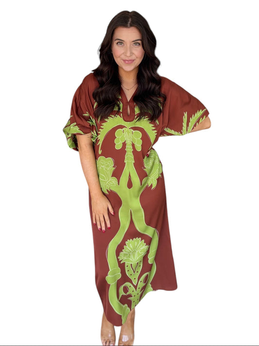 SS25D142 Dress - Persimon