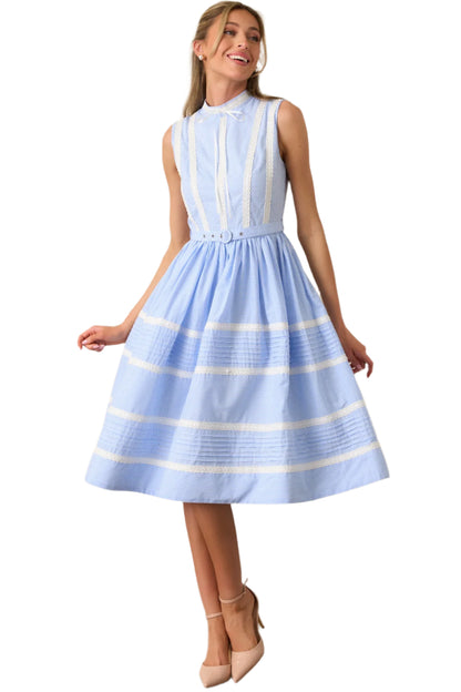 Prosperina Emma Ribbon Trim Dress