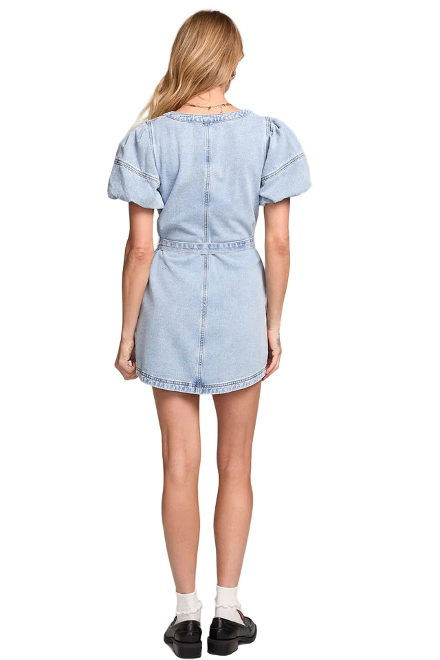 Nicolla Demin Mini Dress - Riptide