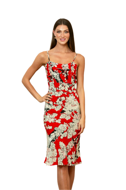 SS25D158 Dress - Red