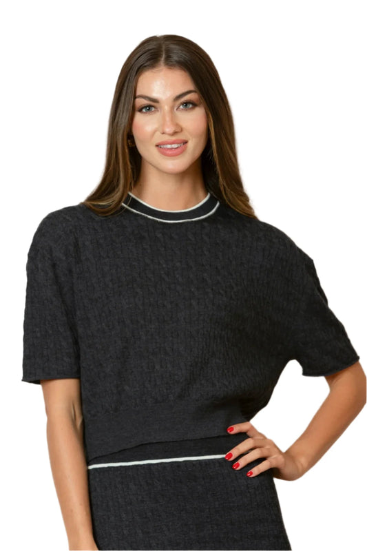 SS25K508 Top - Charcoal