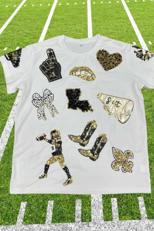 Black & Gold Game Day Tee