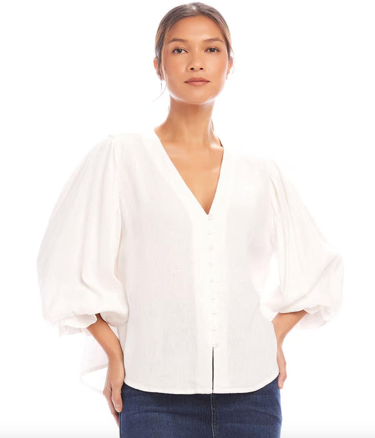 Layer Sleeve Top - Off White