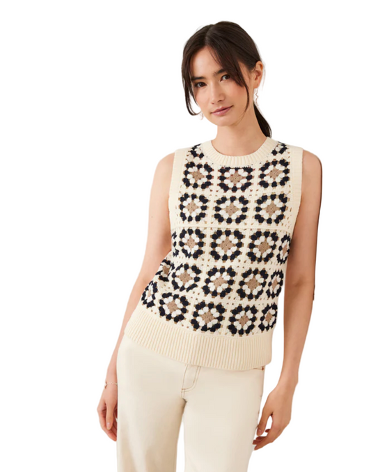 Patchwork Crochet Sweater Tank