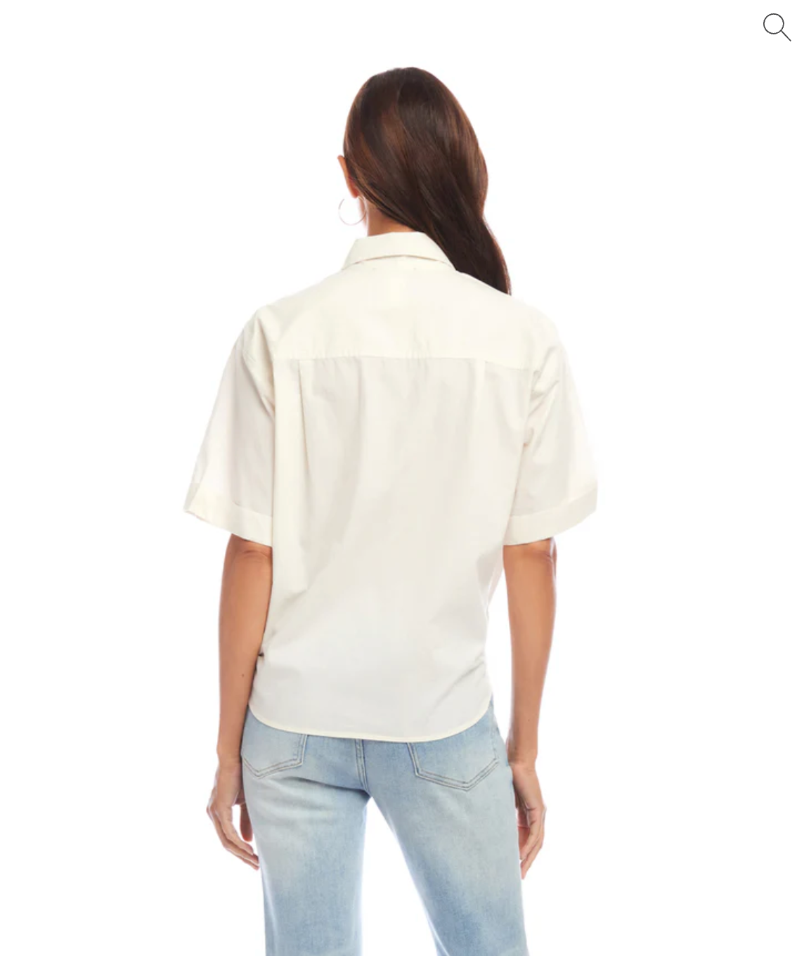 Short Sleeve Tie-Front Top