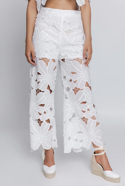 Embroidered Ophelia Pants