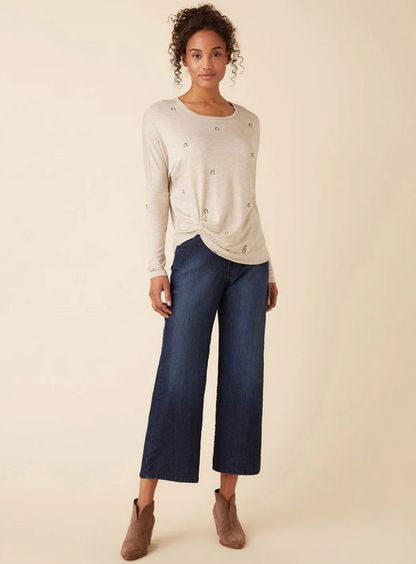 Wide Leg Cropped Jeans