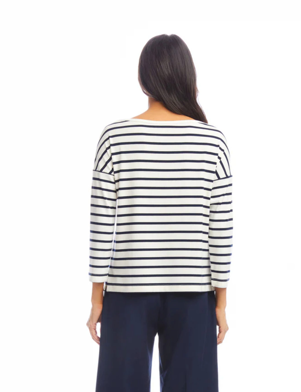 Stripe Boatneck Top
