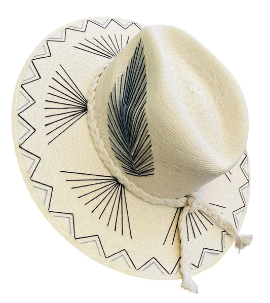 Vallarta Palm Hat - Black