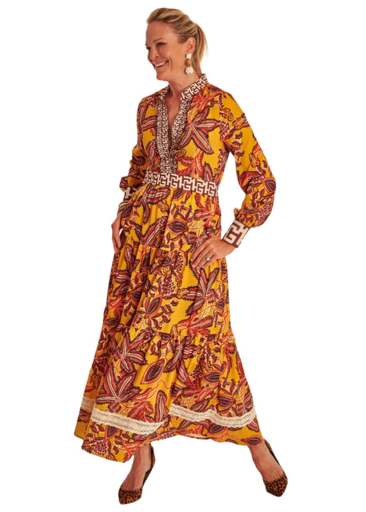 CKB Annabelle Long Sleeve Dress Marigold
