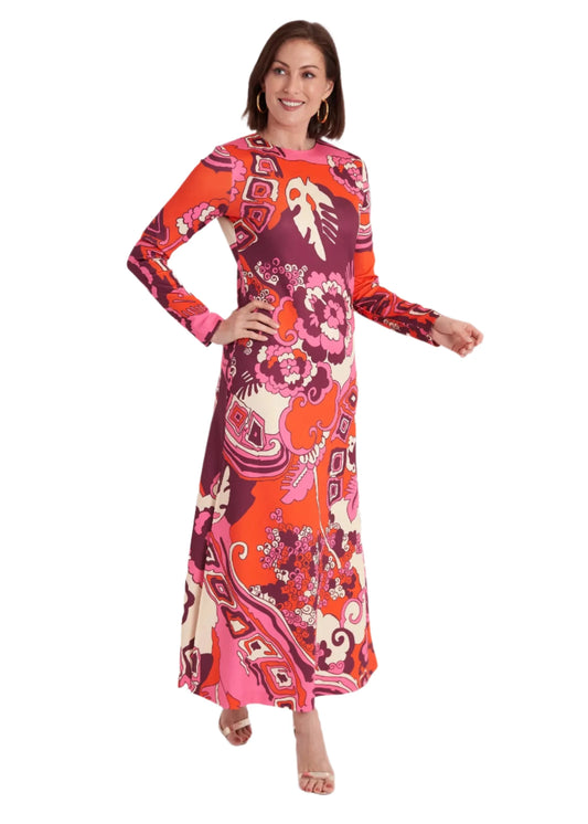CKB Ashton Dress Whirlwind Plum