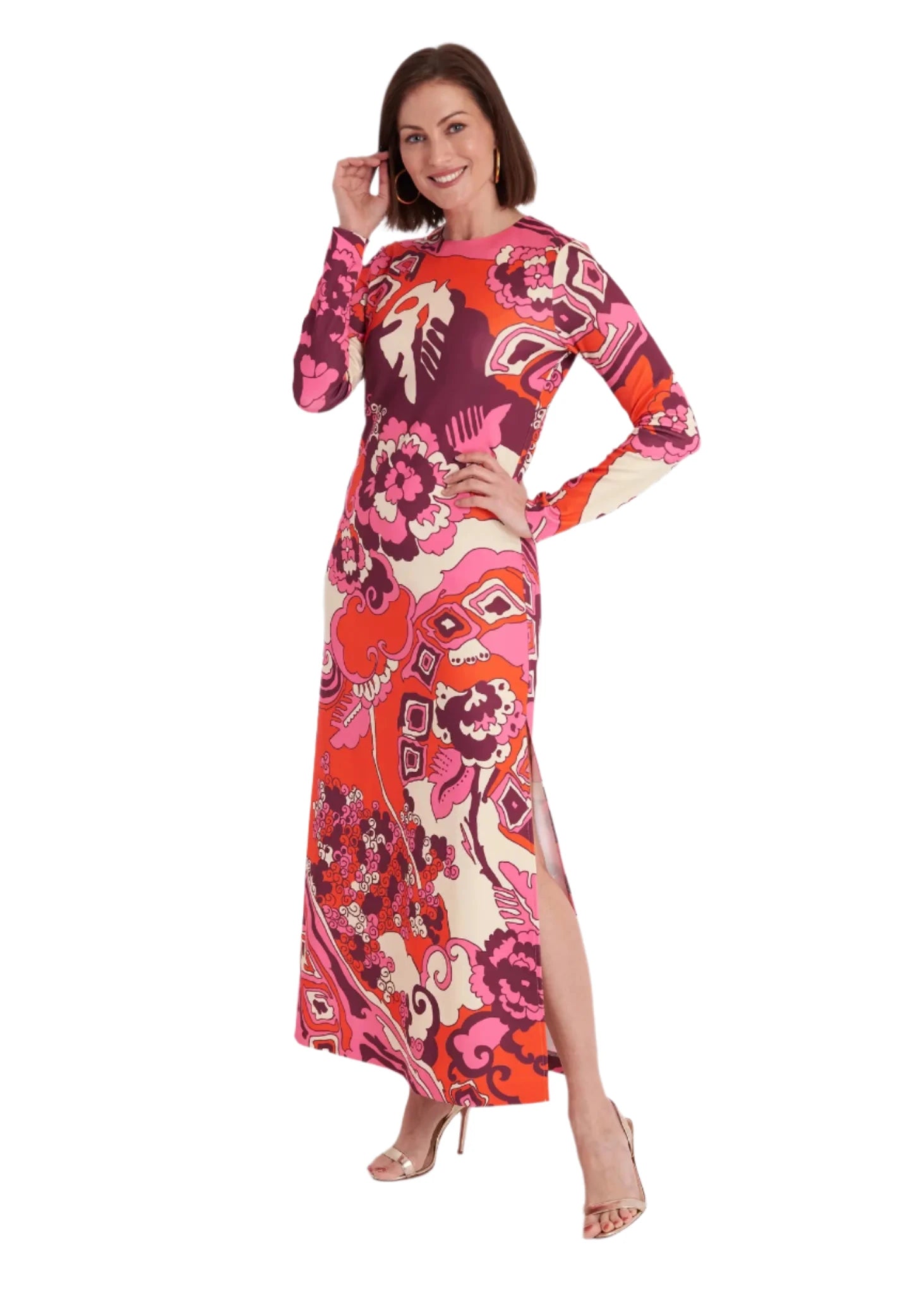 CKB Ashton Dress Whirlwind Plum