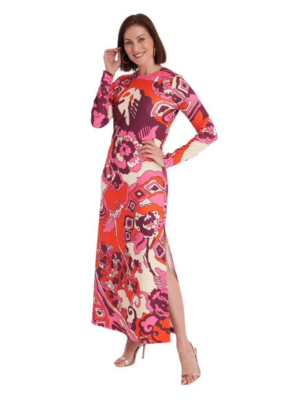 CKB Ashton Dress Whirlwind Plum