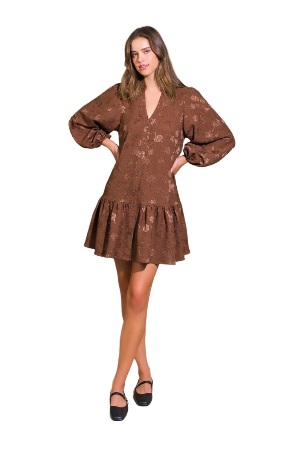 Best Dressed Guest Dress Cognac